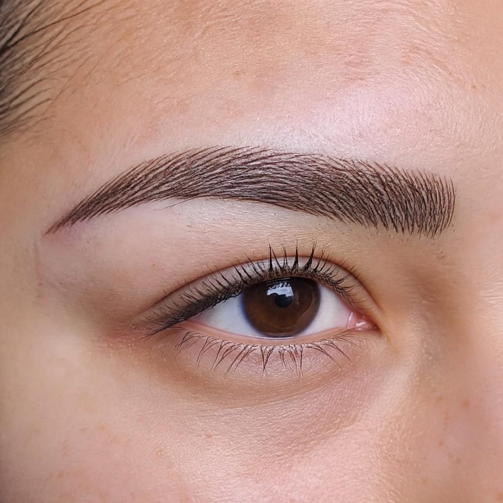 Close-up realistic micropigmentation enhancement image